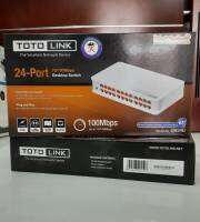 HUB LAN  ตัวแยกช่องแลนด์ 24 - Port 10/100Mbps Desktop switch TOTO LINK No:SW24D Auto MD/MDIX/ Desketop Design /Plug &amp;Play