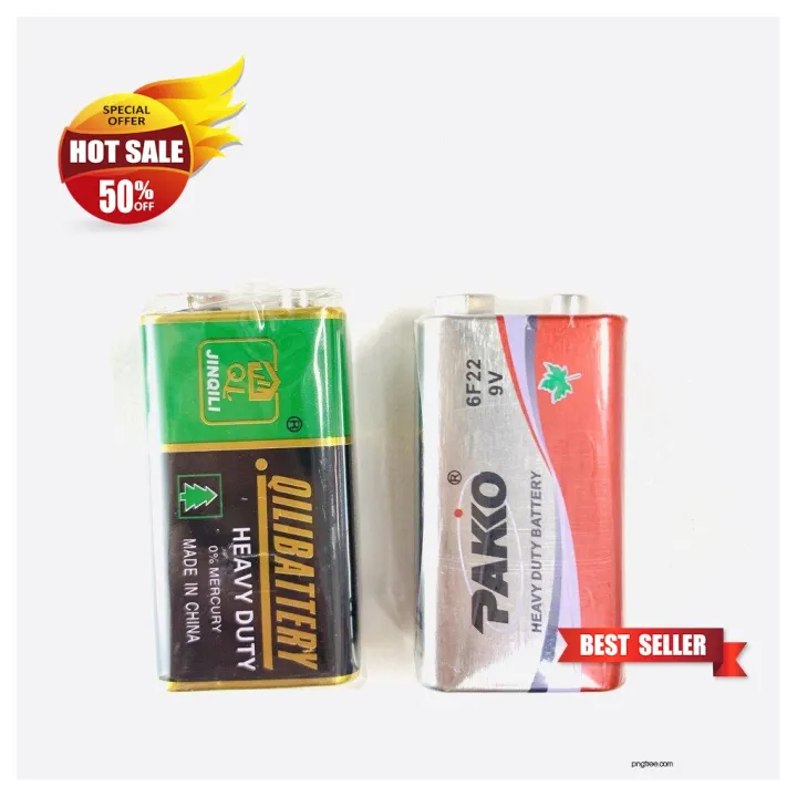 HOT // ถ่าน 9V แบบธรรมดา 9v Battery 1ก้อน Lazada.co.th
