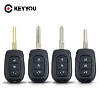 KEYYOU 10X 3 Button Remote Control Car Key Shell for Renault Dacia Duster 2013 2014 2015 2016 -2018 HU136te VAC102 Key Case