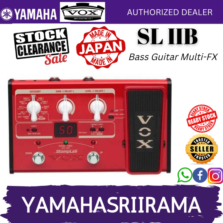Vox StompLab 2B Bass Effect Processor "MADE IN JAPAN" (SL2B SL2B