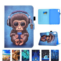 เคสสำหรับไอแพด10th รุ่น2022 10.9นิ้วสมาร์ทเคส A2696 A2777 A2757เด็กทาสีการ์ตูนลิงกล่องป้องกัน