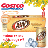 THÙNG 12 LON Nước Ngọt Mỹ Xá Xị A&W AW Lon 355ML Quà Tết Sang Trọng Sẵn