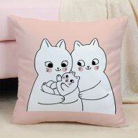 Double sided animated printed cat pillowcase for pillowcase, bedspread, and pillowcase decoration