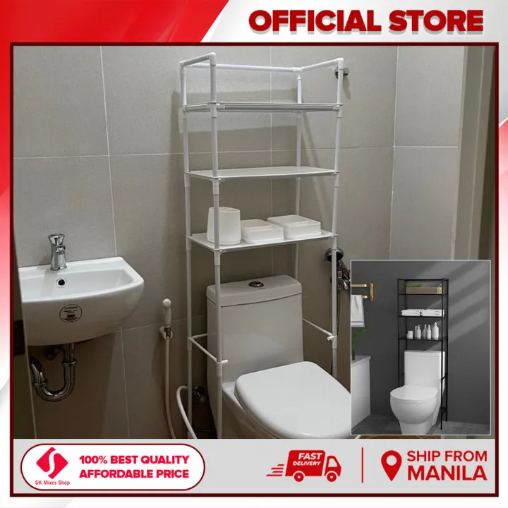 SK Mixes Shop 3Layer Bathroom Shelf Toilet Rack, Assemble Toilet Rack