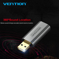 Vention USB การ์ดเสียงภายนอก Sound Card 3.5มม.หูฟังสเตอริโอตัวแปลงไมโครโฟน HIFI 7.1ซาวด์ไดร์เวอร์สำหรับ PUGB PC