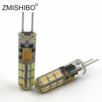 【✔In stock】 gaqiugua6 Zmishibo หลอดไฟแอลอีดี24ชิ้น/ล็อตซิลิกาเจล G4หรี่แสงได้ Ac/dc 12V 3W Smd 3014 8Mm บางเฉียบชัดเจนสำหรับโคมไฟระย้า