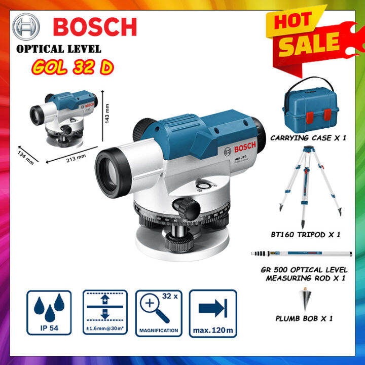 Bosch GOL32D GOL 32 D Optical Level | Lazada