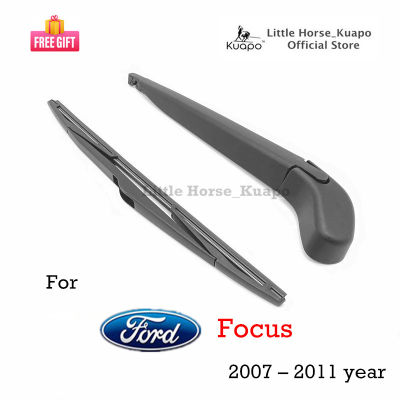 Kuapo ที่ปัดน้ำฝนด้านหลัง ฟอร์ด โฟกัส Ford Focus 2007 ถึง 2011 ปี (ชุด/ก้าน/ยางใบมีด/ฝาครอบน็อต) ปัดน้ำฝน กระจก หลัง ฟอร์ดโฟกัส