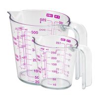 250/500ml High Quality Plastic Measuring Cup Clear Scale Show Transparent Mug Pour Spout Measuring Device