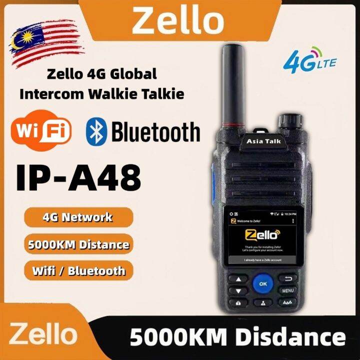 IPA48 4G LTE Network Radio Zello Walkie Talkie Battery Mobile Ham POC Radio Amateur Android