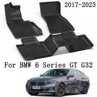 Tototyotraa เสื่อปูพื้นรถยนต์สำหรับ BMW 6 Series GT G32 2019 2021 2022 TPE พวงมาลัยซ้าย2023อุปกรณ์เสริมพรมเสื่อปูพื้นรถอัตโนมัติ