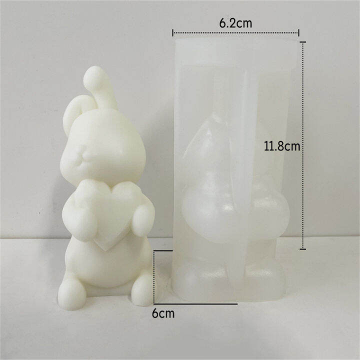 hugging-diy-aromatherapy-plaster-soap-cartoon-rabbit-candle-mold