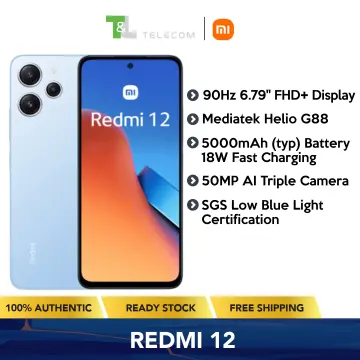 Xiaomi Redmi 12 Global Version 128GB / 256GB ROM MediaTek Helio G88 6.79  FHD+ DotDisplay 50MP Triple