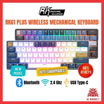 RK61 Plus ROYAL KLUDGE Tri-mode Mechanical Keyboard 2.4G Wireless