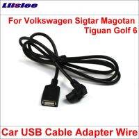 Original Plugs To USB Adapter Conector For VW Sigtar Magotan Tiguan Golf 6 Car Audio Media Cable Data Wire