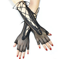 Fashion Strapped Fishnet Fingerless Long Gloves Leg Arm Cuff Party Wear Fancy Dress for Womens Mens Sexy Beautiful Arm Warmer