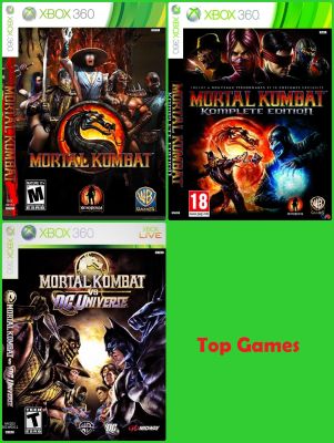 Mortal Kombat แผ่นเกม Xbox 360 สำหลับเครื่องแปลง RGH/JTAC LT2.0 LT3.0