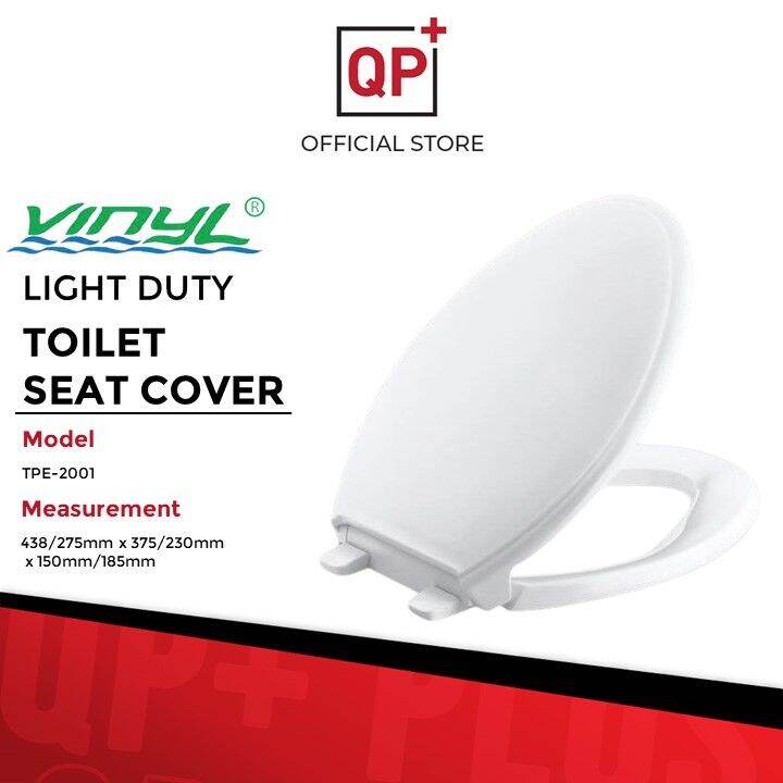 VINYL TOILET BOWL SEAT COVER REPLACEMENT WITH TOILET SEAT SOFT CLOSE O