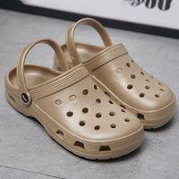 Plus Size 38~47 Mens Summer Beach Clogs Garden Kitchen Air Cushion Sandals Slippers Flip Flops Chef Anti-slip Flats Casual Shoes House Slippers