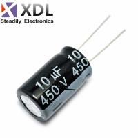 10PCS 450V10UF 13*21mm 10UF 450V 13*21 Aluminum electrolytic capacitor WATTY Electronics