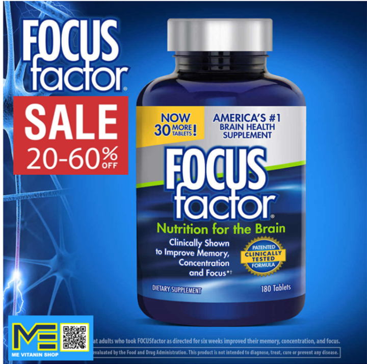 FOCUS FACTOR Nutrition for the Brain (ใหม่ 180Tablets) | Lazada.co.th