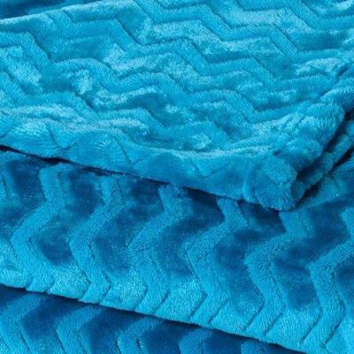BARI ผ้าห่มฟลีช ขนาด 60 x 80 นิ้ว สีฟ้า