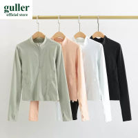 guller เสื้อผ้าโยคะเสื้อแจ็กเก็ตแขนยาวแบบรูดซิปสำหรับผู้หญิง,ฝึกพิลาทิสวิ่งฟิตเนสเสื้อกีฬาฤดูใบไม้ร่วงและฤดูหนาว