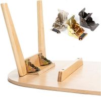 ◑❃✒ Iron Folding Hinge Table Leg Brackets Foldable for Table Chair Extension Tables Foldable Self Locking Fold Feet Hinges