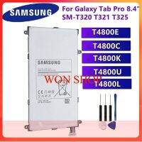 แบตเตอรี่ SAMSUNG T4800U T4800C T4800E Samsung Galaxy Tab Pro 8.4นิ้ว SM-T321 T325 T320 T321แท็บเล็ตแบตเตอรี่ PC 4800MAh+ไขควงฟรี