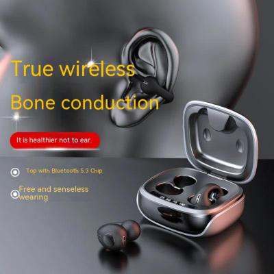 ZZOOI 2023 NEW Bone Conduction Earphone Bluetooth 5.3 Ear Clip On Ear Earring Wireless Headphones Sports Headsets Ear Hook With Mic