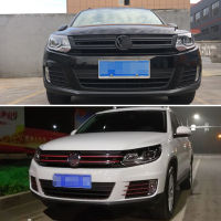 For Volkswagen VW tiguan 2013-2017 Intake grille Control Panel Door Handle Carbon Fiber Sticker Decals Car styling Accessorie