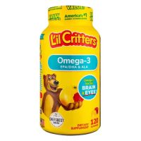 Lil Critters Gummy Omega-3 DHA วิตามิน โอเมก้า 3 จำนวน 120 กัมมี่ บำรุงสมองและสายตา