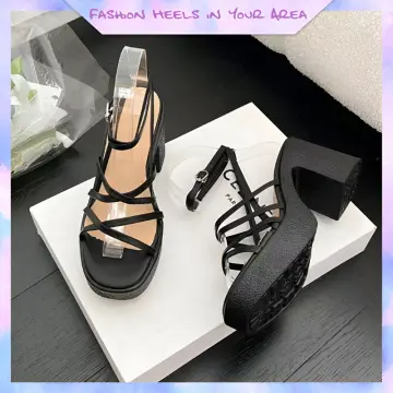 Womens Summer High Heels Ankle Strap Thick Heel Sandals Pumps Party Shoes  New | eBay