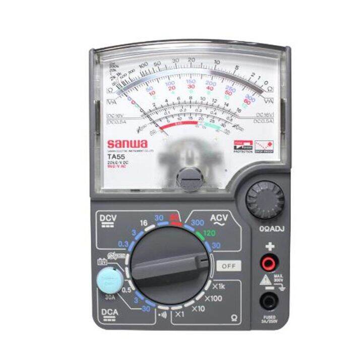 Vejl90daztg Sanwa TA55 Multimeter Analog, tes arus DC 30A bip On-off ...