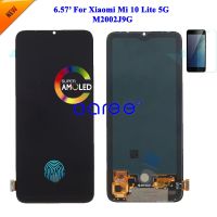 AMOLED LCD Display เหมาะสำหรับ Xiaomi Mi 10 Lite LCD เหมาะสำหรับ Xiaomi Mi 10 Lite 5G สัมผัสทำให้เป็นดิจิทัลประกอบจอ LCD หน้าจอ LCD