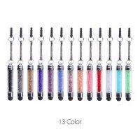 100pcsLot Crystal Mobile Phone Colorful Stylus for 13 Pro Max X 8 7+3.5mm Dust Plug Style Bling Clear Touch Screen Pen