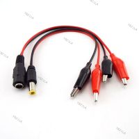 1pair 25cm 5.5MM 2.1MM Alligator Clip DC Power Male Female Jack Connector Test Lead Cable Crocodile Wire YB21TH