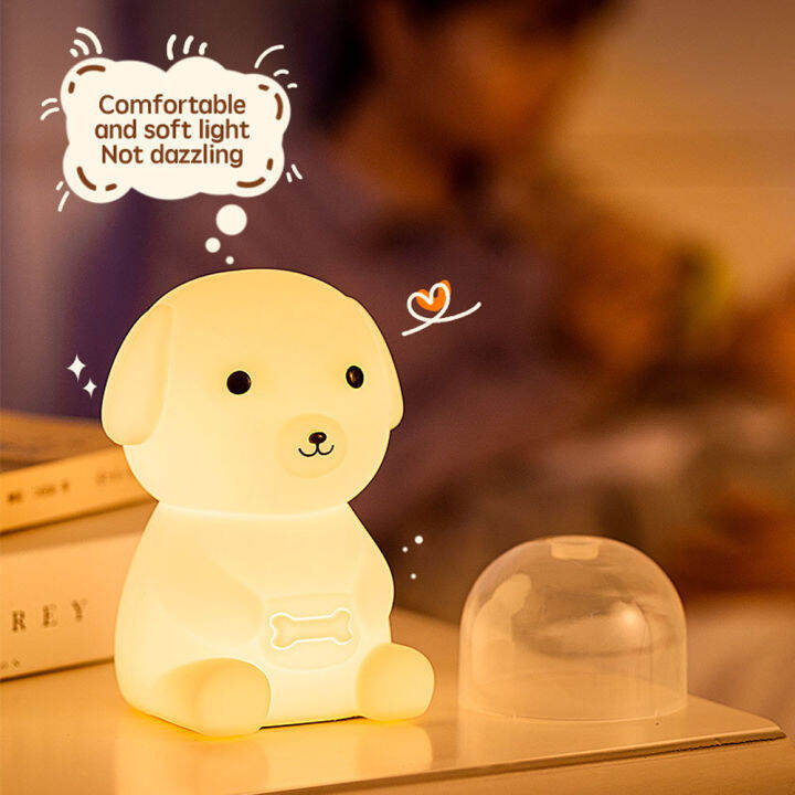 rgb-cute-animal-puppy-silicone-night-light-cartoons-child-led-lights-usb-recharge-colorful-stepless-dimming-pat-sleeping-light