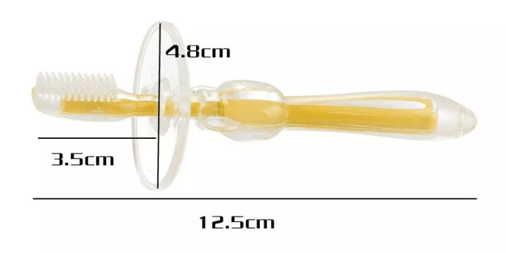 แปรงสีฟันเด็ก-ยางซิลิโคนของแท้คุณภาพดี-100-สำหรับเด็กเล็กหัดแปรงฟัน-อายุ-6-เดือนขึ้นไป-ผิวสัมผัสนุ่มมากปลอดภัยจากสารพิษ