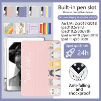 Ipad ฝาครอบป้องกัน Air1/Air2 2017/2018 9.7 นิ้ว, 2019air3 10.5 นิ้ว, gen7/gen8 10.2 นิ้ว, pro11 แบน soft shell anti - drop การ์ตูนน่ารักป้องกัน