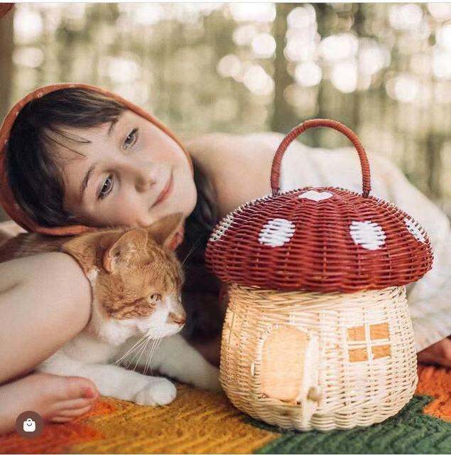 mushroom-basket-rattan-wicker-bag-hand-woven-storage-baskets-beach-straw-bags-ventilate-box-for-kids-photograph-summer-vacation