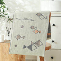 Cusack Japan Style Four-layer Gauze Double-sided Jacquard Hand Face Towel for Children Men Women 34x74 cm 14 Style