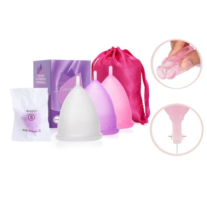 Dzb Lady Period Cup Of Medical Silicone Women Cup Menstrual Collector Reusable Mentrual Cup 3023
