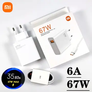 Xiaomi Original 67W Charger EU Turbo Fast Charger 6A Type C