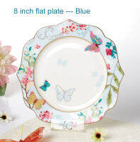 YeFine Porcelain Tableware Platter Steak Fruit Dinner Plates Flat Dishes Dinnerware Set