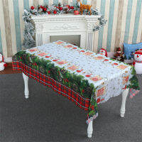 Christmas Creative Printed Tablecloth Dust-proof Restaurant Tablecover 150x220cm Home Decoration For Festival