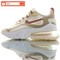 Hot Sale 【Original】 ΝΙΚΕ Ar* Maxx- 270 Reac Beige Half Palm Cushion Fashion Breathable Running Shoes All Match Mens and Womens Sports Shoes {Free Shipping}