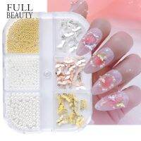 [COD] 2022 cross-border manicure accessories ins Internet celebrity butterfly pearl steel ball nail styling bag