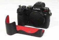 กระเป๋ากล้อง W8h6ฝาครอบชุดครึ่งตัวหนังสำหรับ Panasonic Lumix S5 DC-S5GK-K เคสด้านล่างพร้อมช่องเปิดแบตเตอรี่ฝาครอบและกระเป๋า