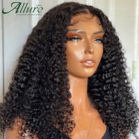 【jw】㍿✠ Deep Front Wig Human Hair Wigs Curly Glueless Part